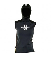 Potapljaška mokra obleka Hybrid Hooded Vest 1 mm - ženska